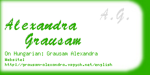 alexandra grausam business card
